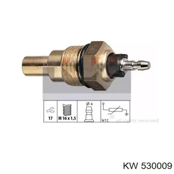 Датчик температуры охлаждающей жидкости 530009 KW