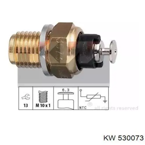 Датчик температуры охлаждающей жидкости 530073 KW