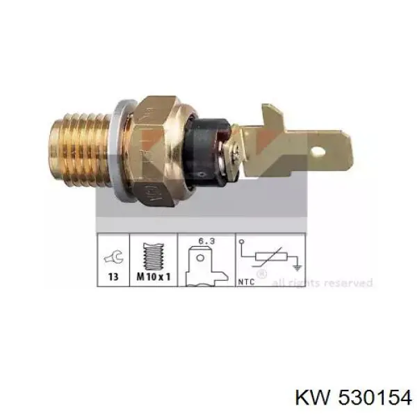 Датчик температуры масла двигателя 530154 KW