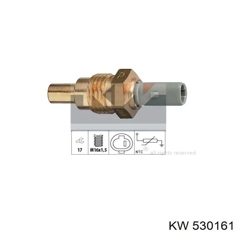 Датчик температуры охлаждающей жидкости 530161 KW