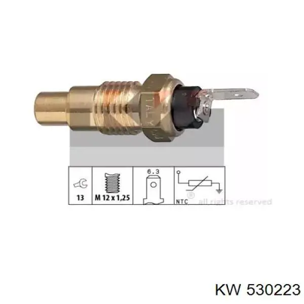 Датчик температуры охлаждающей жидкости 530223 KW