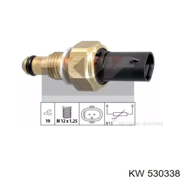 Датчик температуры топлива KW AUTOMOTIVE 530338 цена, от 17.00 USD