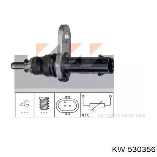Датчик температуры охлаждающей жидкости 530356 KW