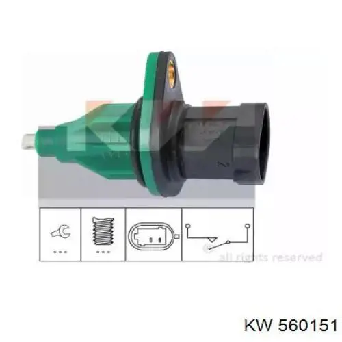 Датчик включения фонарей заднего хода 560151 KW