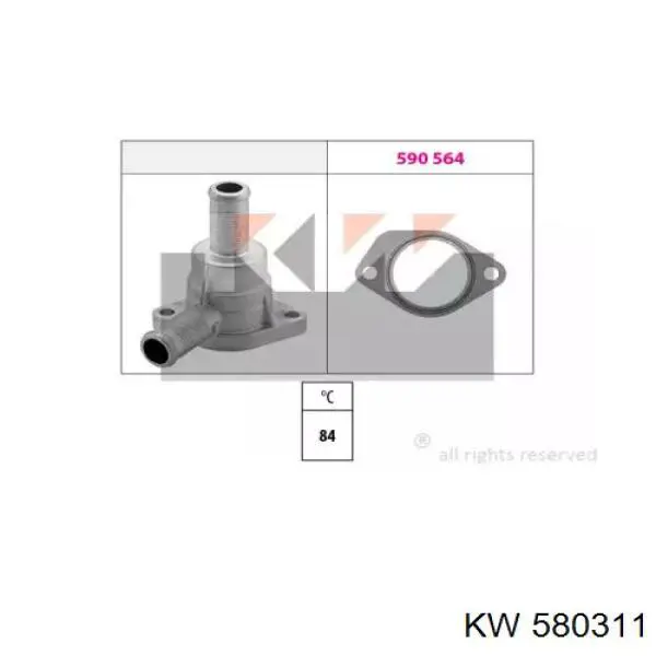Термостат 580311 KW