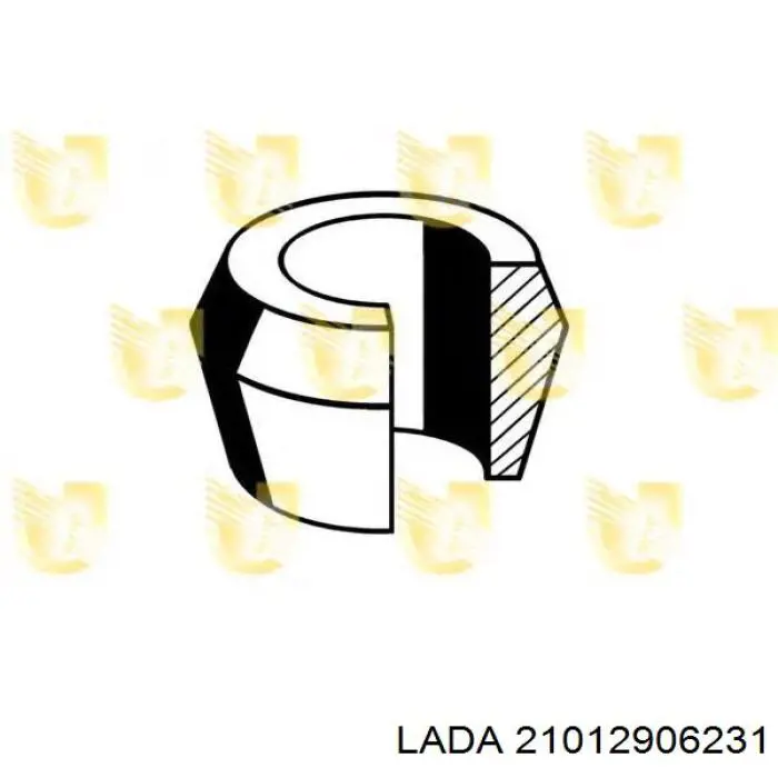 21012906231 Lada втулка крепления заднего амортизатора