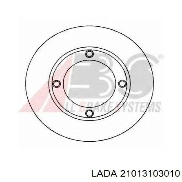 21013103010 Lada диск тормозной передний