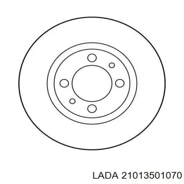 Купить 21013501070 Lada Ротор тормозной