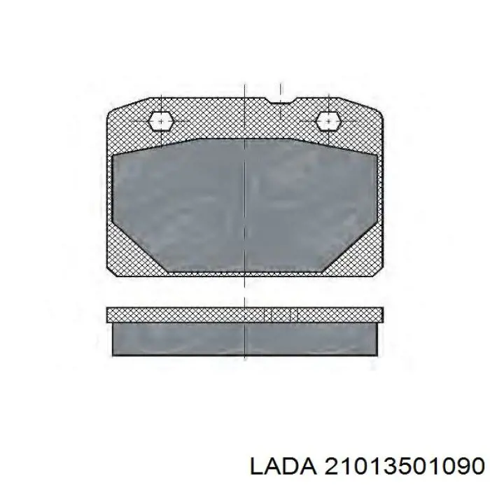Тормозные колодки Lada 21013501090