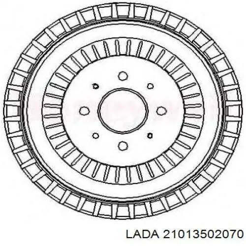 Тормозной барабан 21013502070 Lada