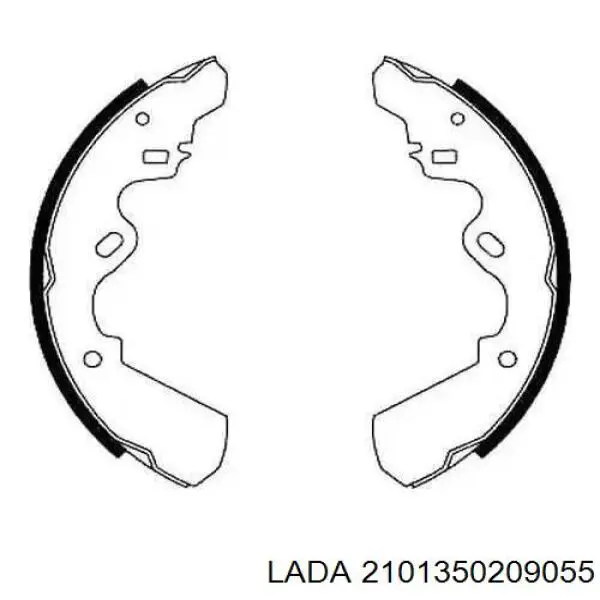 Задние барабанные колодки 2101350209055 Lada