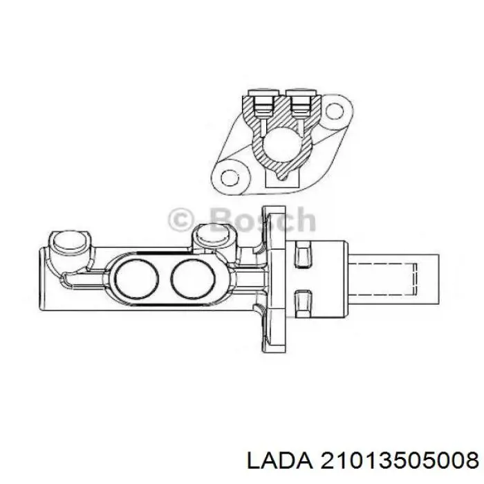 21013505008 Lada цилиндр тормозной главный