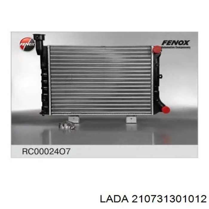 21073-1301012 Lada radiador de esfriamento de motor