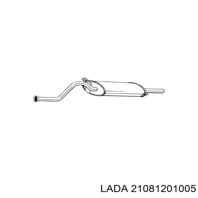 Глушитель задний 21081201005 Lada