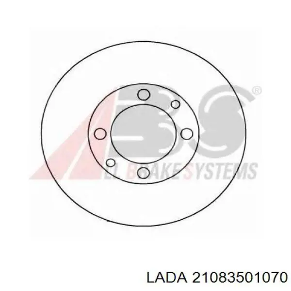 21083501070 Lada диск тормозной передний
