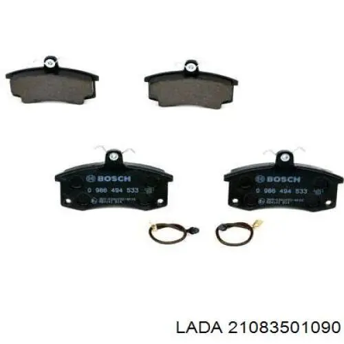 Передние тормозные колодки 21083501090 Lada