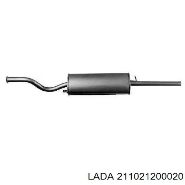 Глушитель, центральная часть ТМК 21101202008 цена, от 39.09 USD