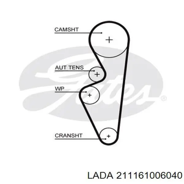 Ремень ГРМ 211161006040 Lada