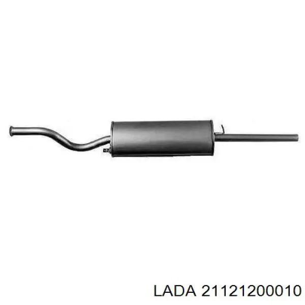 Глушитель, задняя часть 079237 Lada