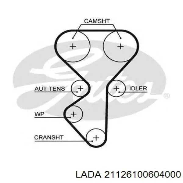 Ремень ГРМ 21126100604000 Lada