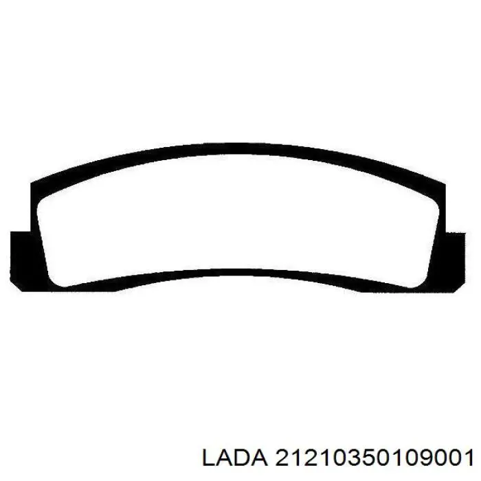 Передние тормозные колодки 21210350109001 Lada