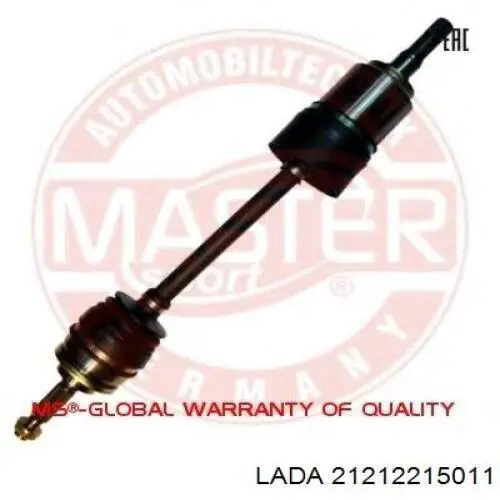 EXAX2121L Euroex Полуось передняя левая