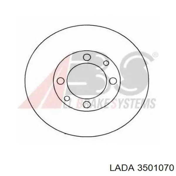 3501070 Lada Диск тормозной передний