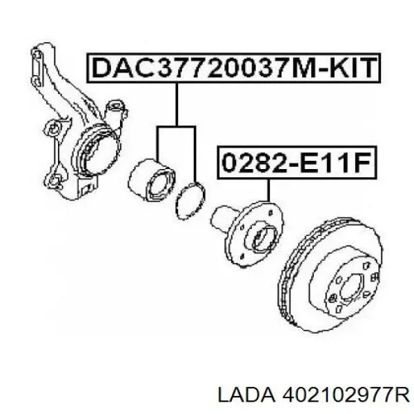 402102977R Lada Подшипник ступицы передней