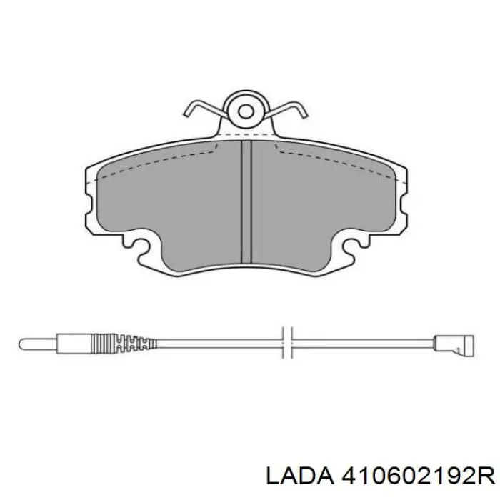 Купить 410602192R Lada Колодки тормозные