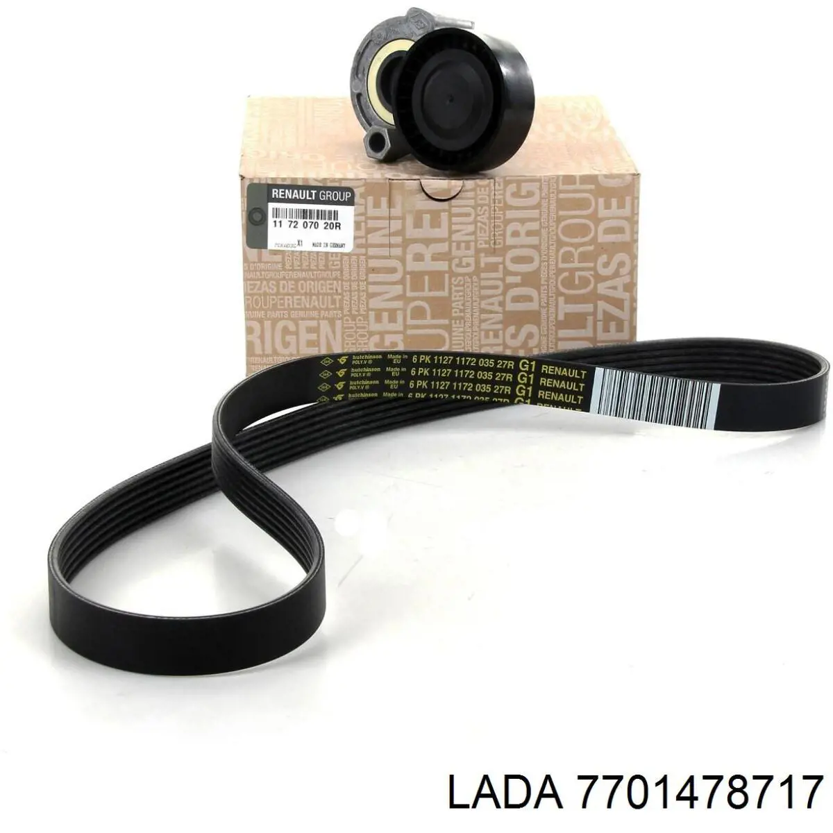 Ремень агрегатов приводной, комплект Lada 7701478717 цена, от 67.41 USD