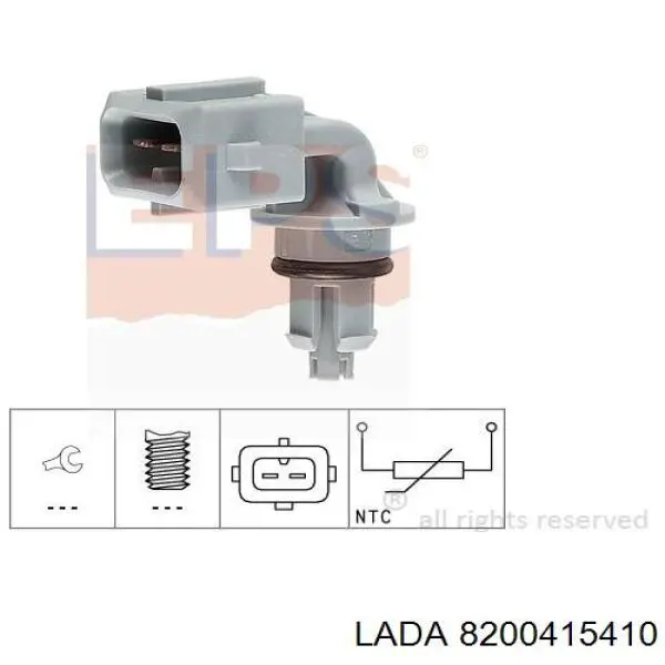 Датчик температуры воздушной смеси 8200415410 Lada