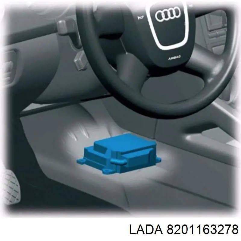 8201163278 Lada módulo processador de controlo da bolsa de ar (centralina eletrônica airbag)