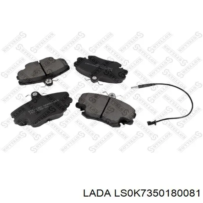 ls0k7350180081 Lada передние тормозные колодки