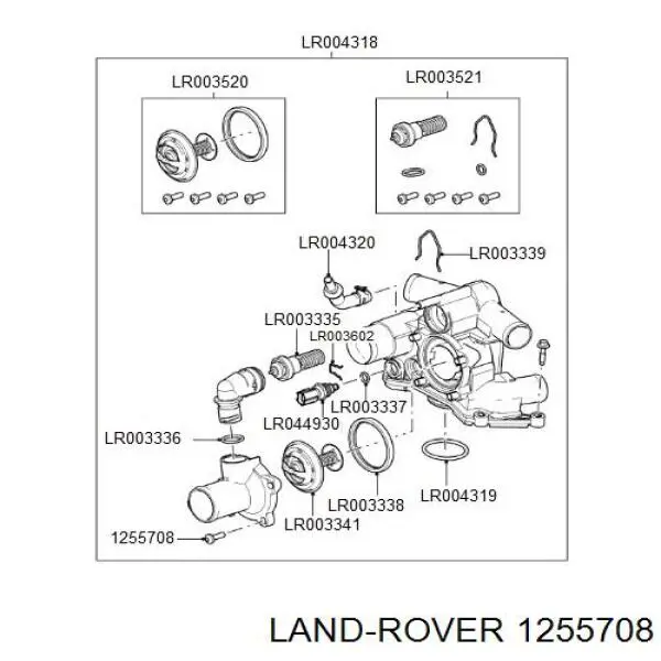 LR003335 Land Rover термостат системы egr