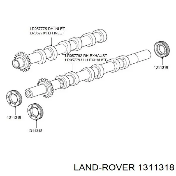 Сальник двигателя распредвала Land Rover 1311318 цена, от 7.76 USD