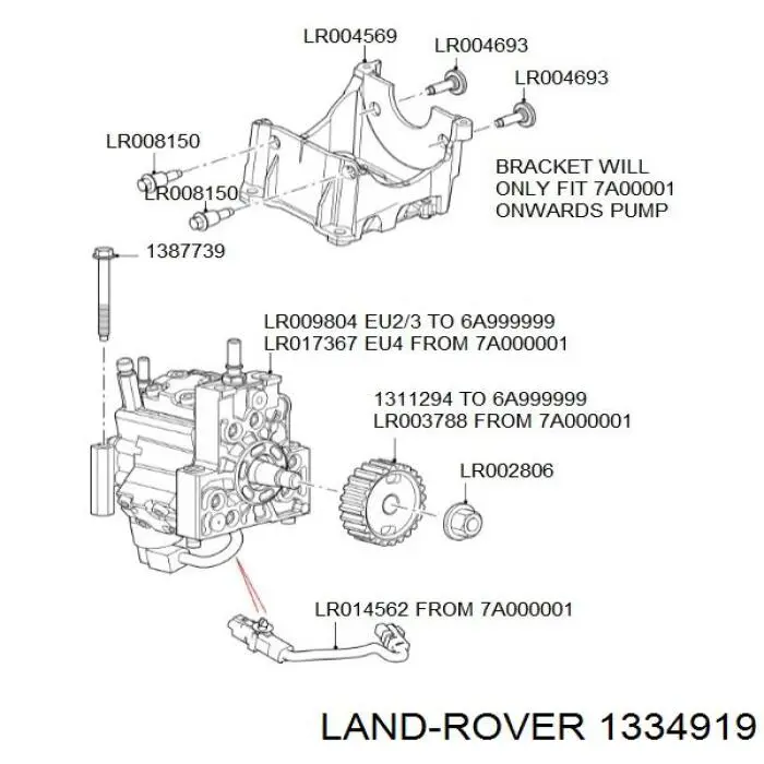 Насос топливный высокого давления (ТНВД) Land Rover 1334919 цена, от 318.00 USD