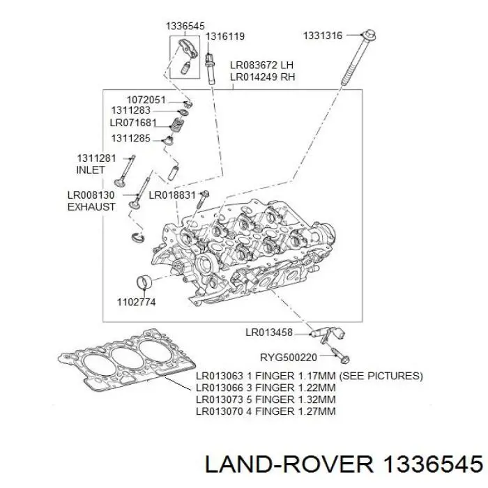 Толкатель клапана гидравлический Land Rover 1336545 цена, от 13.94 USD