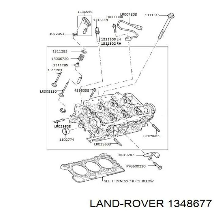 Прокладка ГБЦ Land Rover LR009719 цена, от 46.40 USD