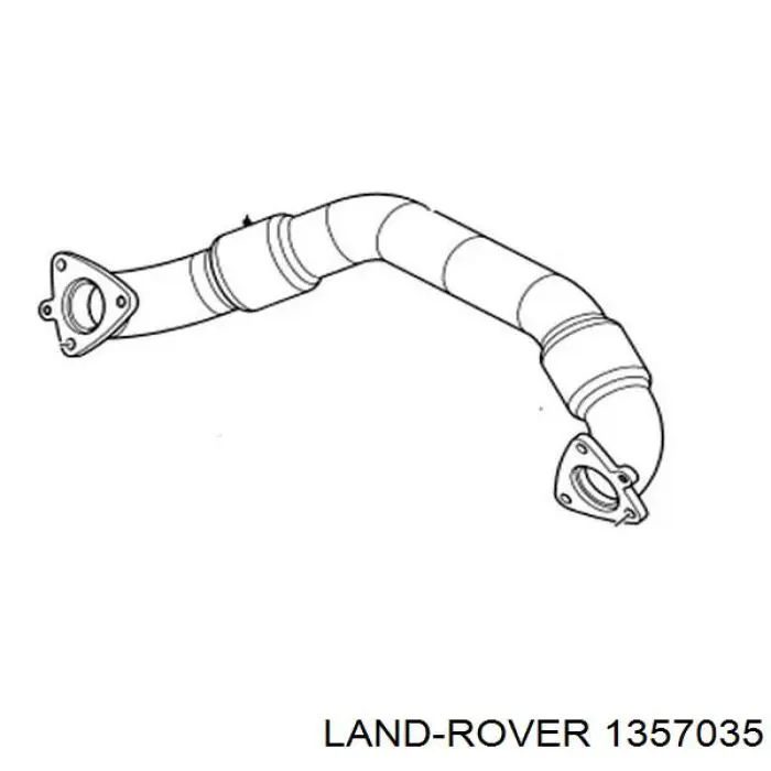 Коллектор выпускной задний на Land Rover Discovery III 
