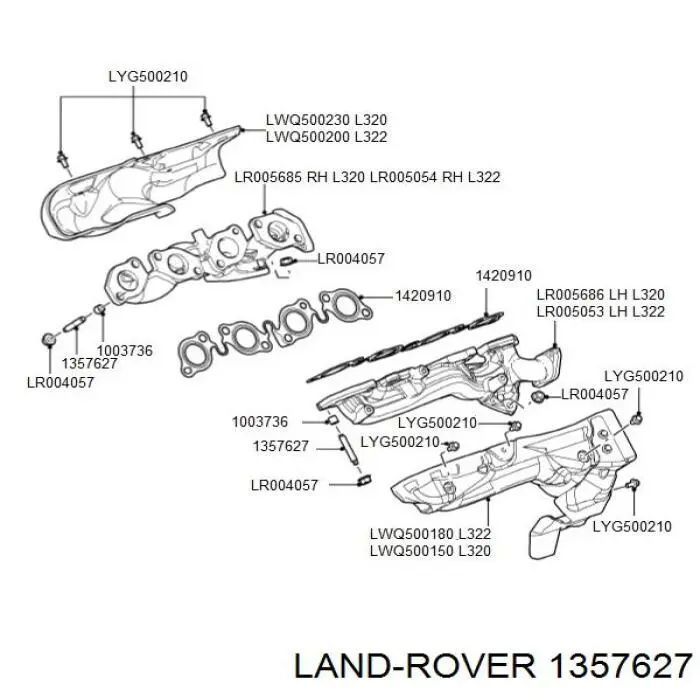 Шпилька выпускного коллектора Opel 5850829 цена, от 2.03 USD