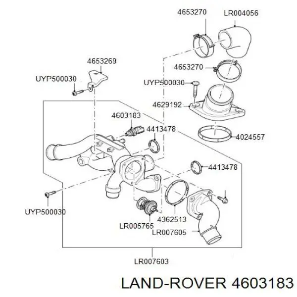 Купить 4603183 Land Rover Термодатчик охлаждающей жидкости