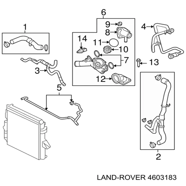 Датчик указателя температуры охлаждающей жидкости Land Rover 4603183 цена, от 88.87 USD