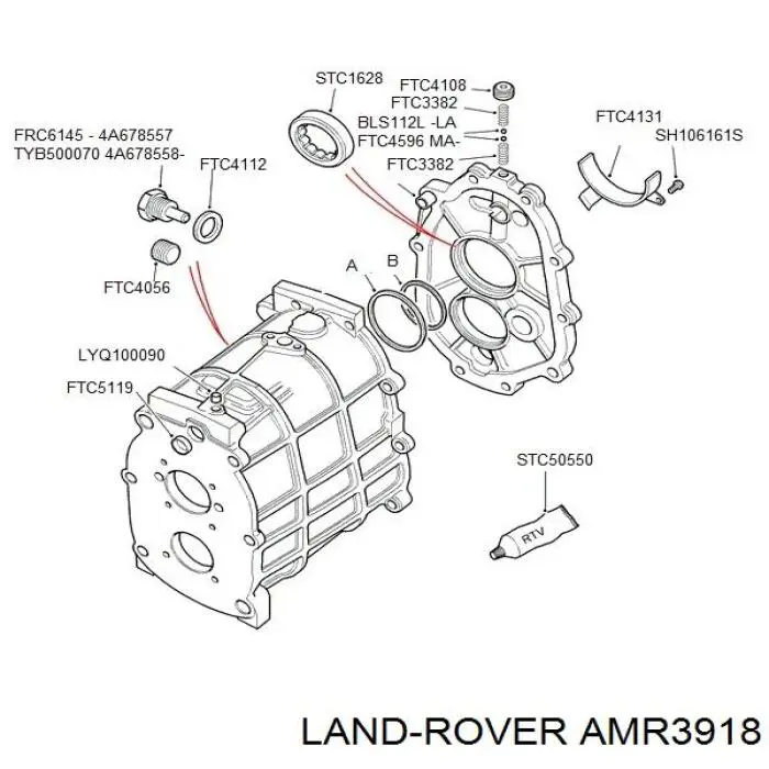 AMR3918 Land Rover sensor de ativação das luzes de marcha à ré
