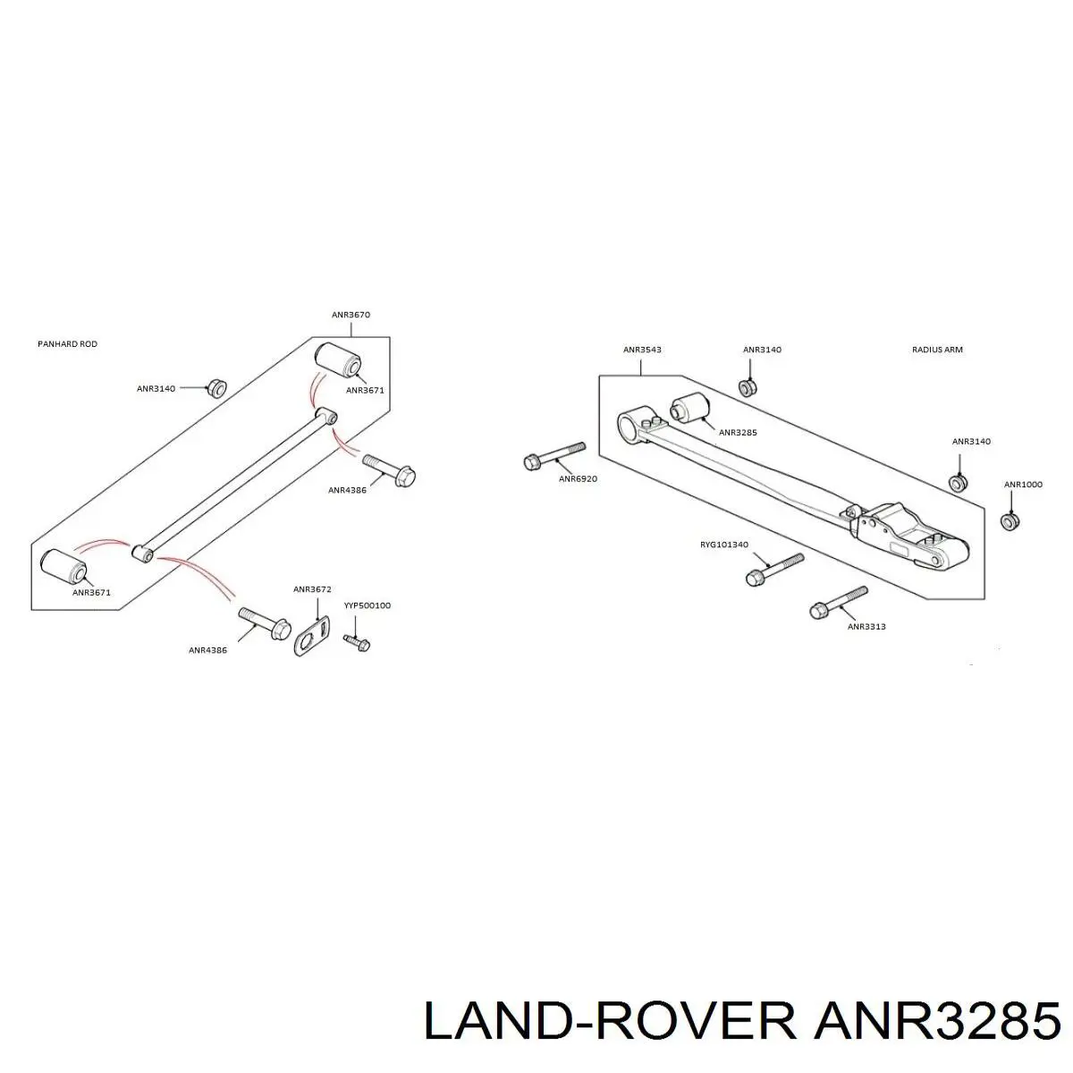 Сайлентблок передней подвески Allmakes ANR3285 цена, от 13.92 USD