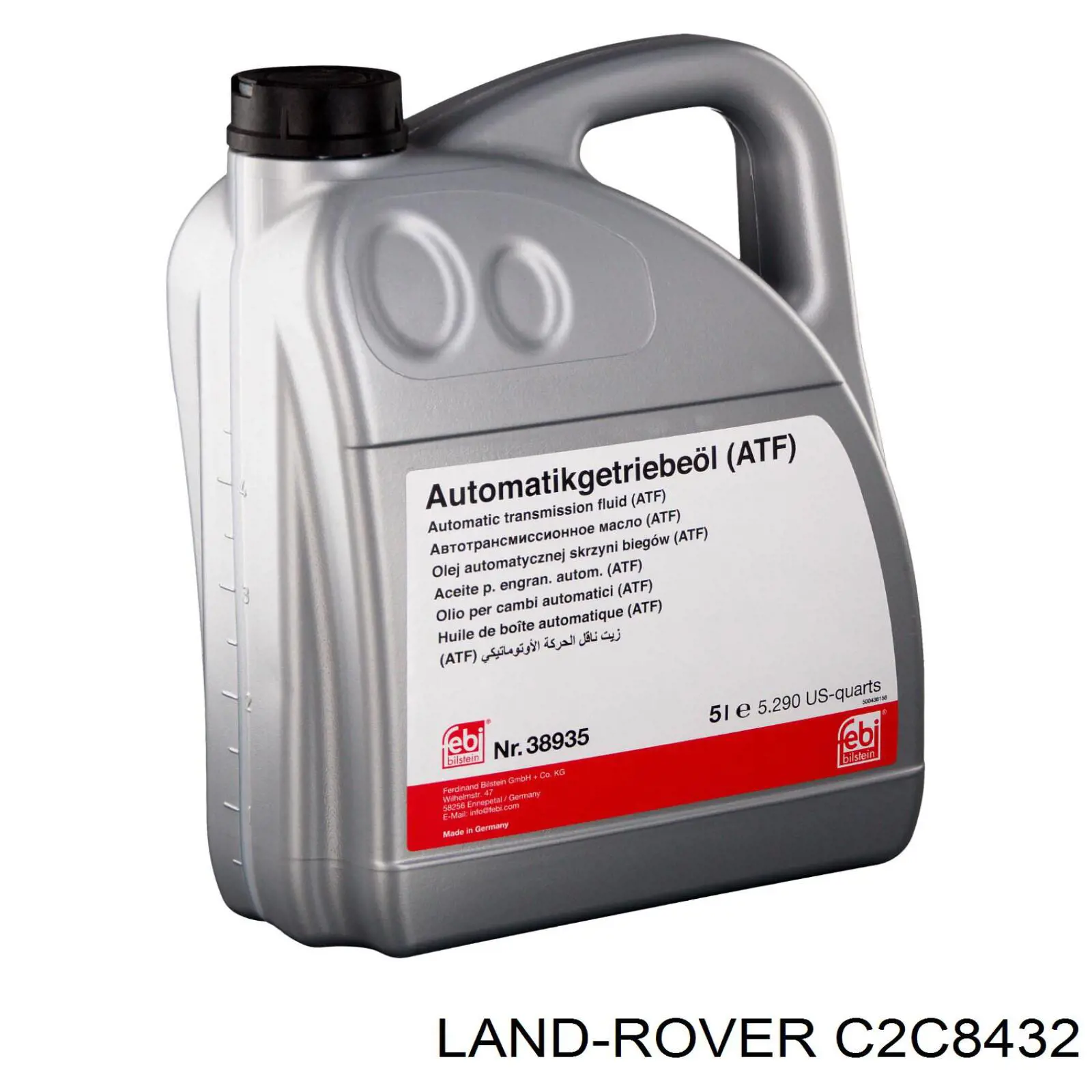  Трансмиссионное масло Land Rover (C2C8432)