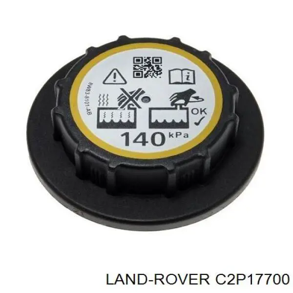 C2P17700 Land Rover tampa (tampão do tanque de expansão)