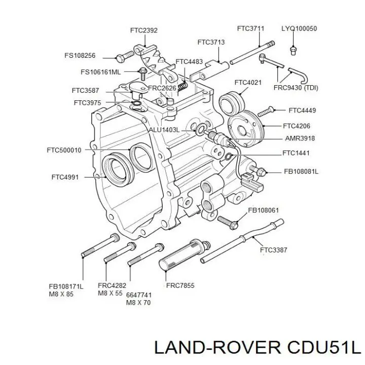 CDU51L Land Rover датчик включения фонарей заднего хода