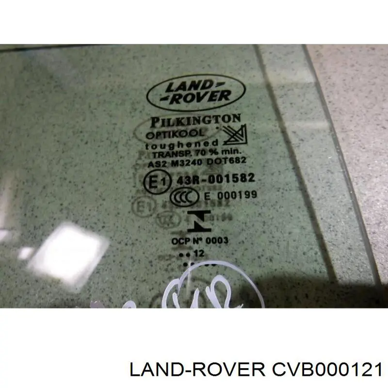 Стекло двери задней правой CVB000121 Land Rover