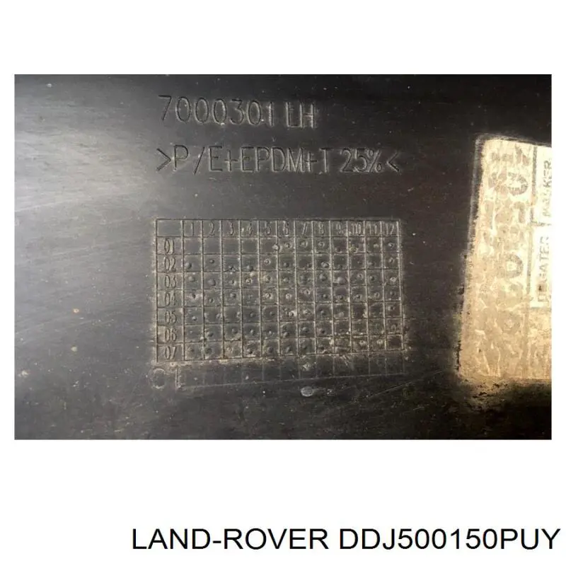 Накладка (молдинг) порога наружная левая Land Rover LR018384