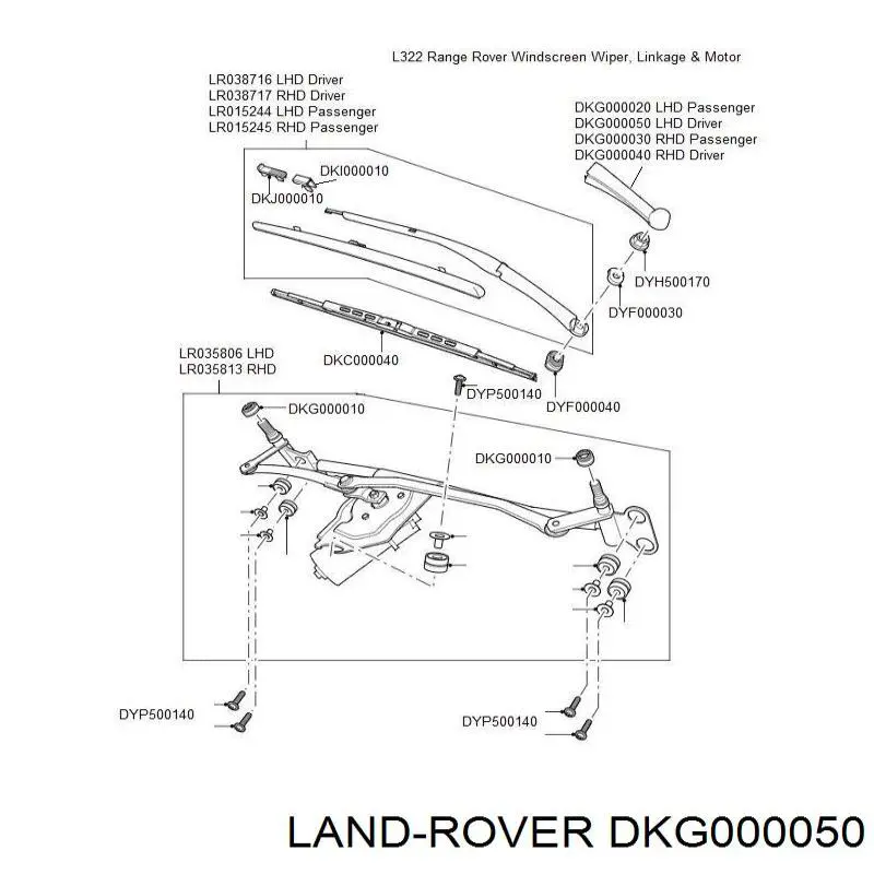 Купить DKG000050 Land Rover 